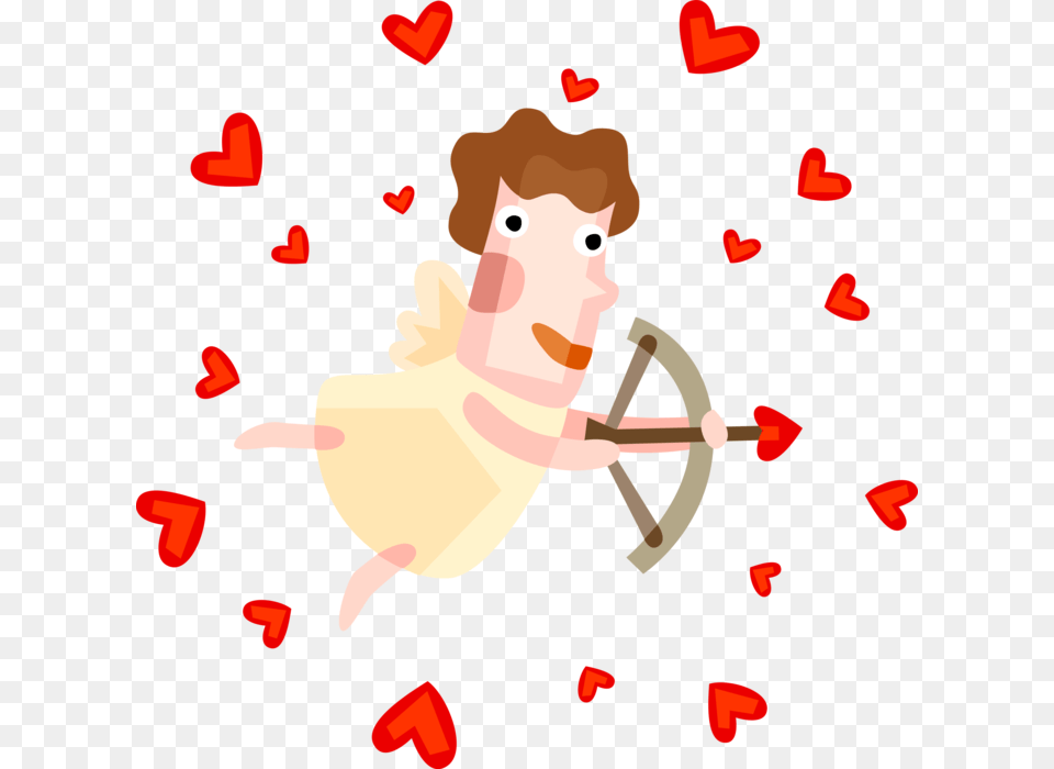 Vector Illustration Of Cupid God Of Desire And Erotic Vector Graphics, Baby, Person, Face, Head Free Png