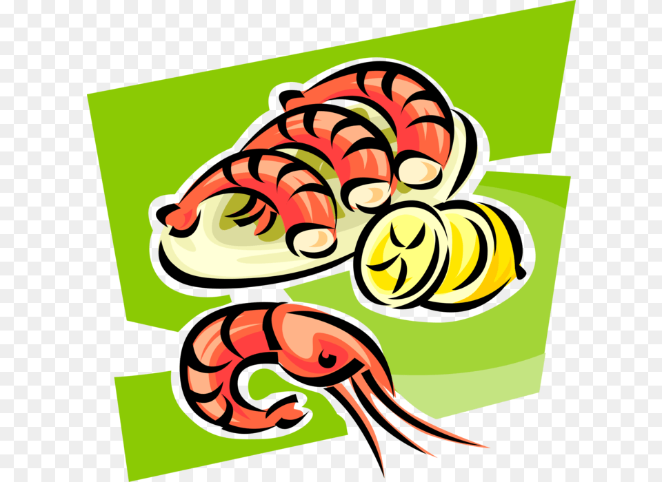 Vector Illustration Of Decapod Marine Crustacean Prawn, Dynamite, Weapon, Food, Seafood Free Png