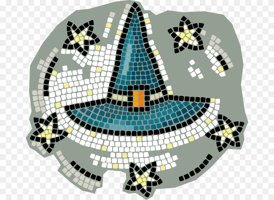 Vector Illustration Of Decorative Mosaic Halloween Tortoise, Art, Tile, Animal, Reptile Png
