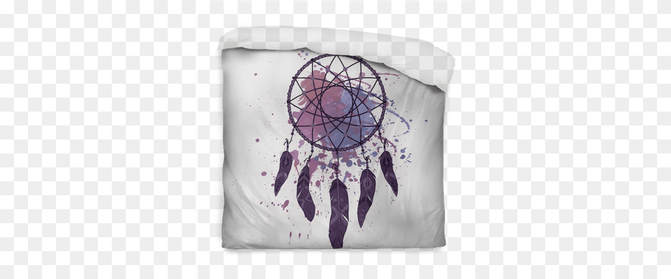 Vector Illustration Of Dream Catcher With Watercolor Poster Traumfnger, Cushion, Home Decor, Pillow, Art Free Png Download