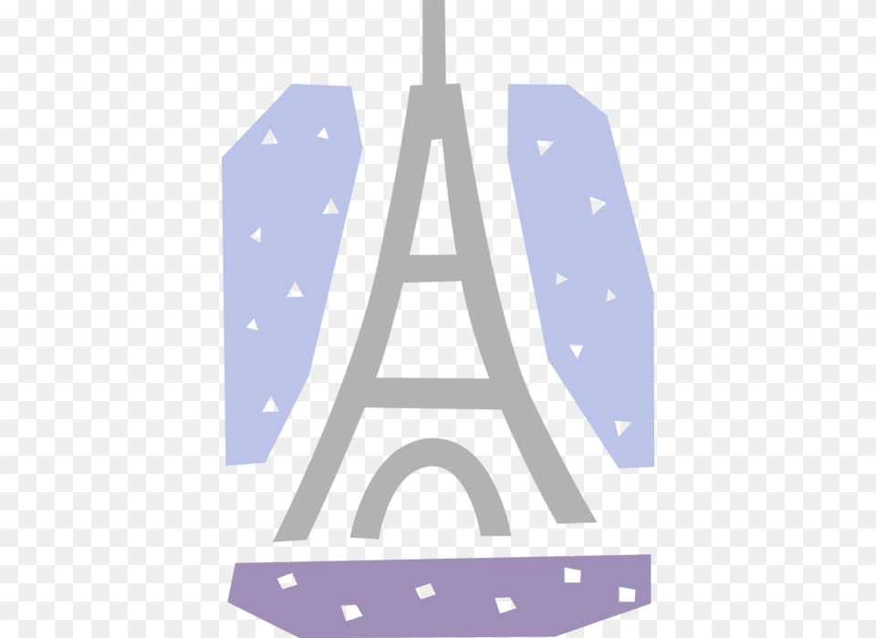 Vector Illustration Of Eiffel Tower On Champ De Mars Illustration, Lighting, Animal, Bird, Cross Png Image