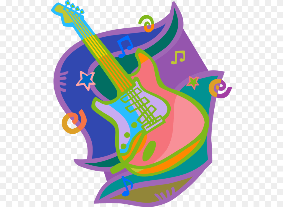 Vector Illustration Of Electric Guitar Stringed Musical, Musical Instrument, Dynamite, Weapon Free Transparent Png
