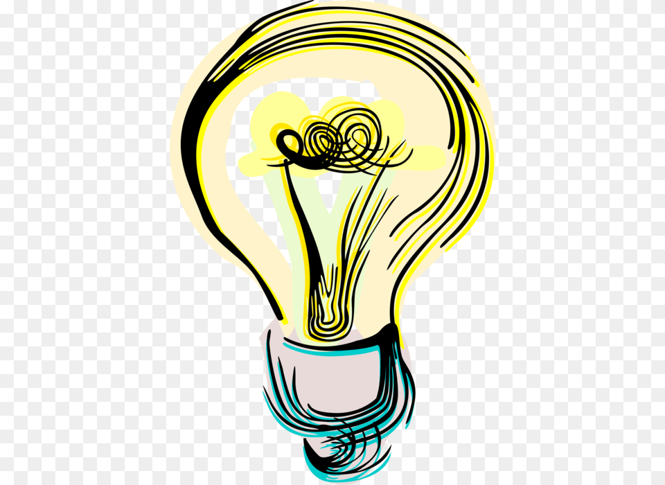 Vector Illustration Of Electric Light Bulb Symbol Of Illustration, Lightbulb, Person Free Transparent Png