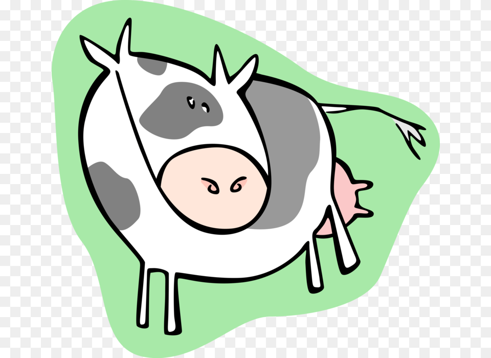 Vector Illustration Of Farm Agriculture Livestock Cattle, Animal, Cow, Dairy Cow, Mammal Free Transparent Png