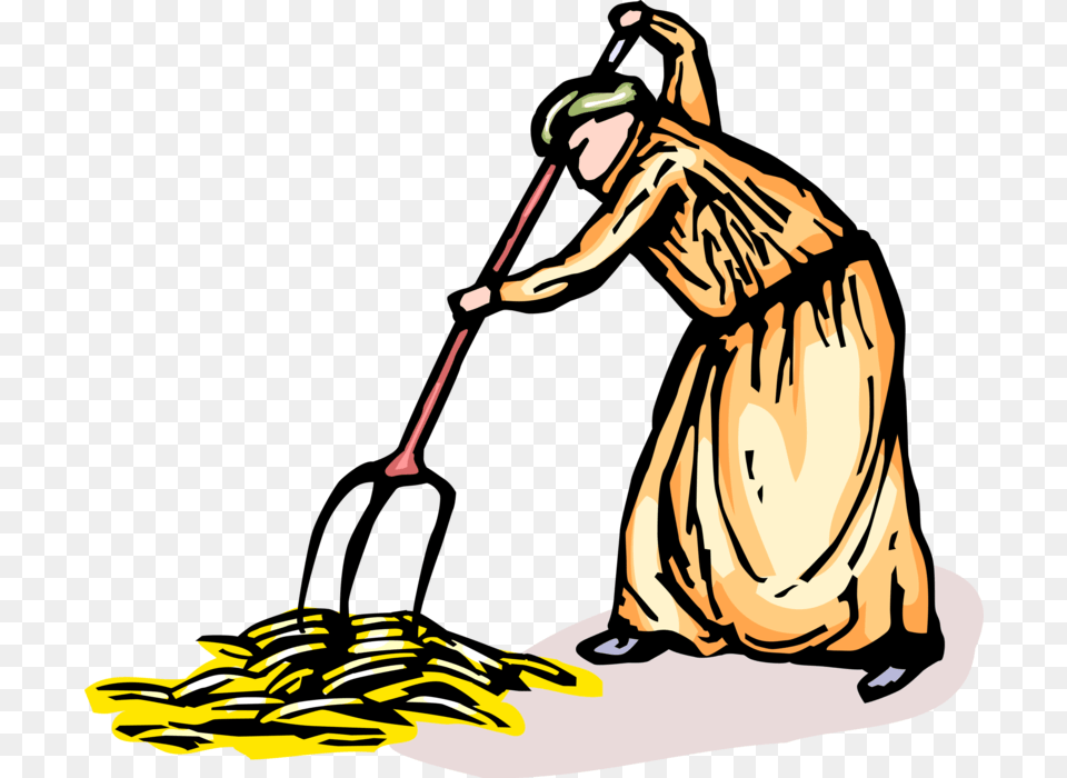 Vector Illustration Of Farmer Gathers Wheat Grain Harvest Illustration, Adult, Cleaning, Female, Person Free Png