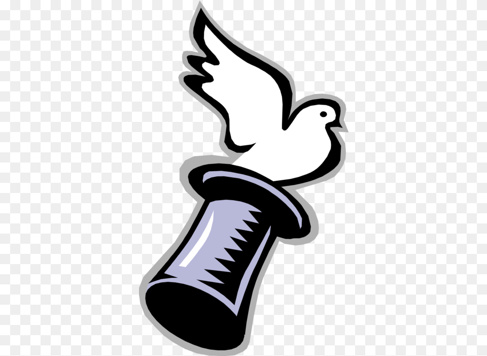 Vector Illustration Of Feathered Bird Dove Flying Vector Clip Art, Stencil, Baby, Person Png