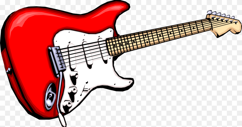 Vector Illustration Of Fender Stratocaster Electric, Guitar, Musical Instrument, Electric Guitar, Bass Guitar Png Image