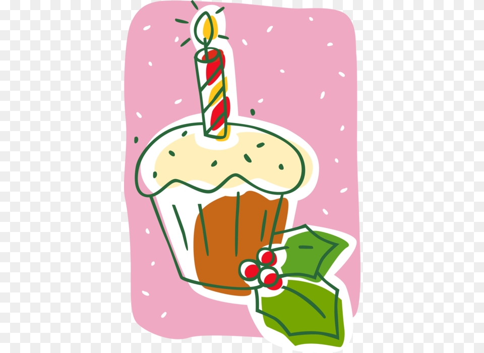 Vector Illustration Of Festive Season Christmas Sweet Illustration, Cream, Dessert, Food, Ice Cream Free Png Download