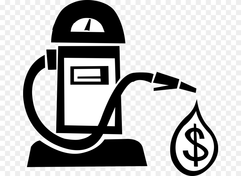 Vector Illustration Of Financial Costs Of Fossil Fuel Cost Of Fossil Fuel, Machine, Gas Pump, Pump, Mailbox Png Image