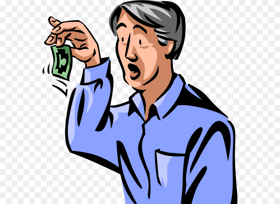 Vector Illustration Of Financial Personal Liquidity, Adult, Male, Man, Person Free Png Download