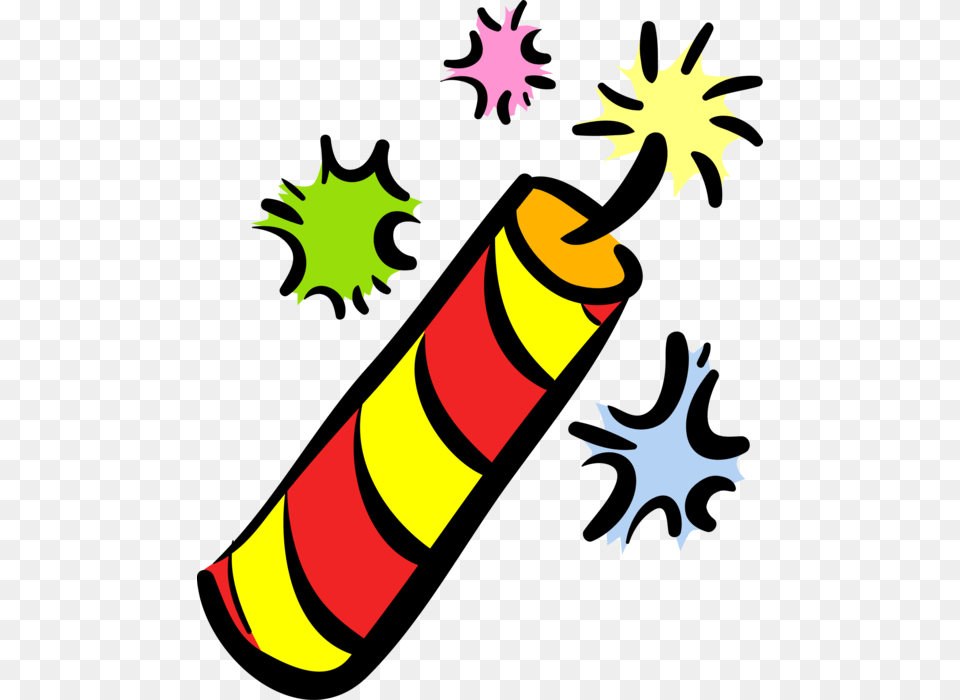 Vector Illustration Of Firecracker Fireworks Noisemaker Foguete Fogos, Dynamite, Weapon, Person, Adult Free Transparent Png