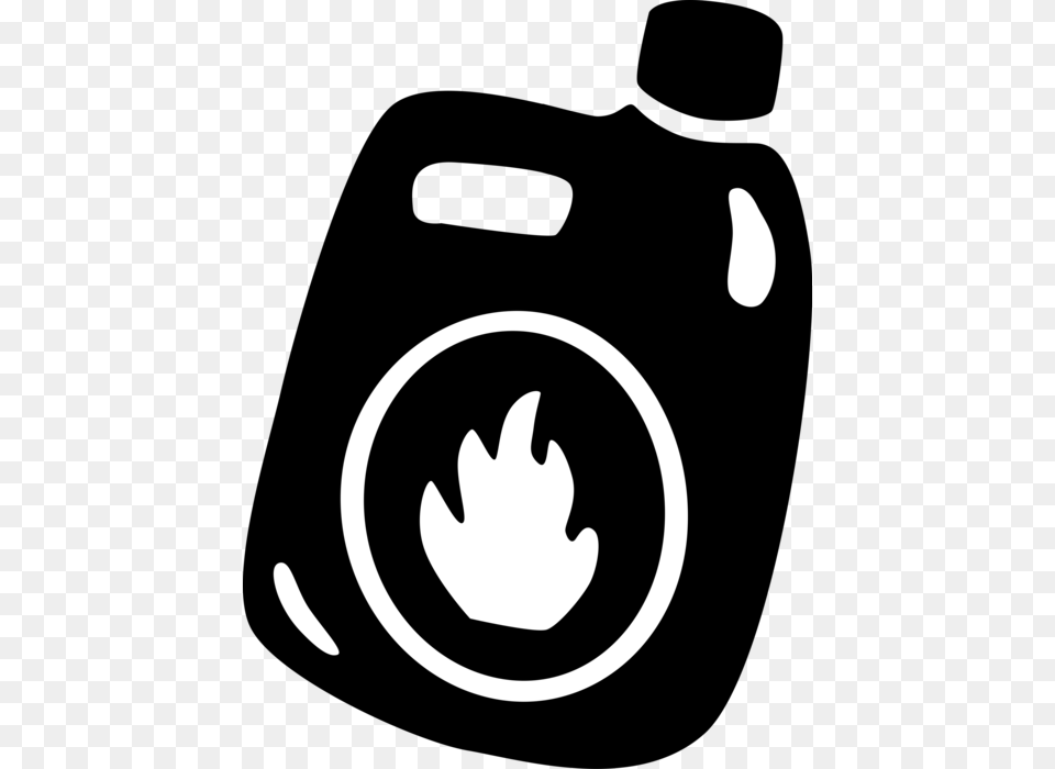 Vector Illustration Of Flammable Liquid Gasoline Jerry Clip Art, Logo, Stencil, Leaf, Plant Free Transparent Png