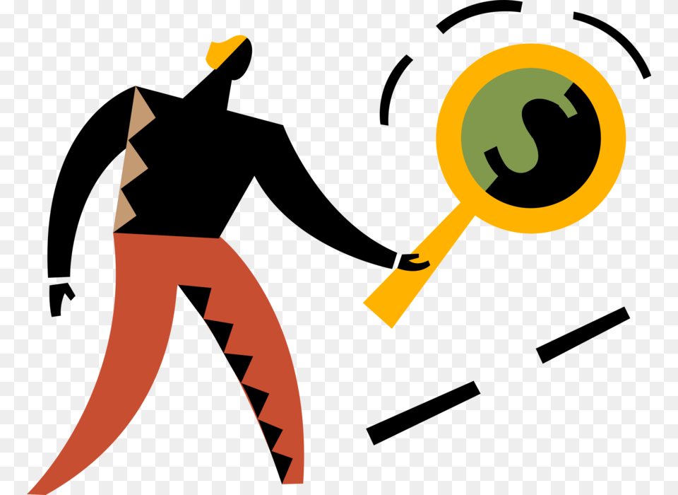 Vector Illustration Of Forensic Accountant Investigates Free Png