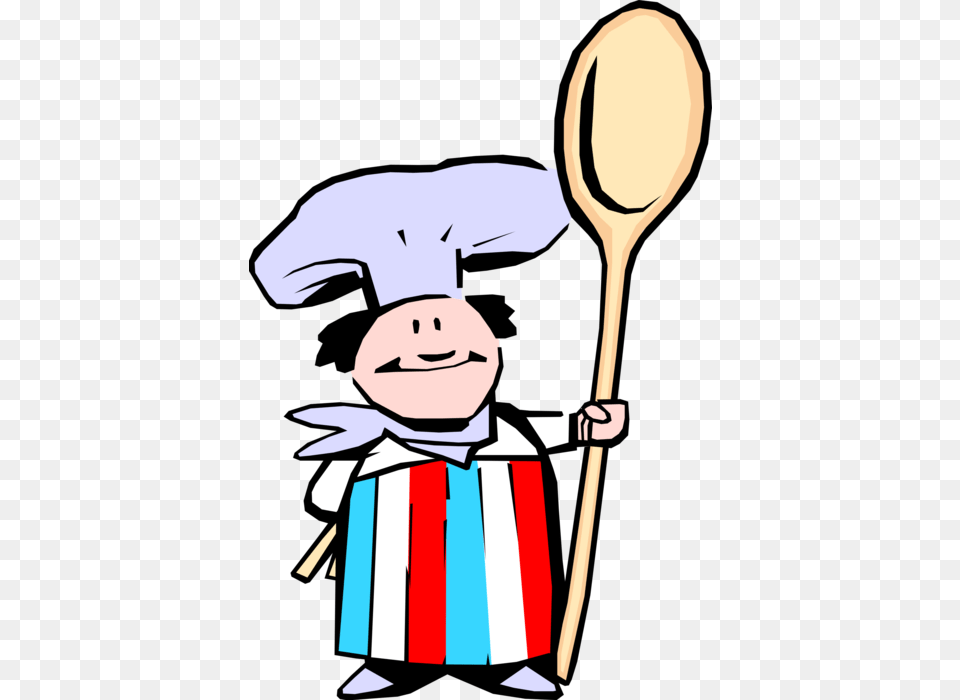 Vector Illustration Of French Culinary Cuisine Chef French Chef Cartoon, Cutlery, Spoon, Baby, Person Free Png Download