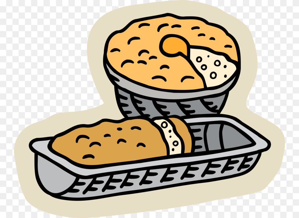 Vector Illustration Of Fresh Baked Cake And Sweet Bread Sweet Bread Clipart, Meal, Lunch, Food, Baby Free Transparent Png