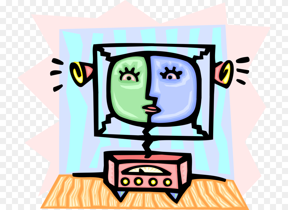 Vector Illustration Of Futuristic Television Or Tv, Hardware, Screen, Computer Hardware, Electronics Png