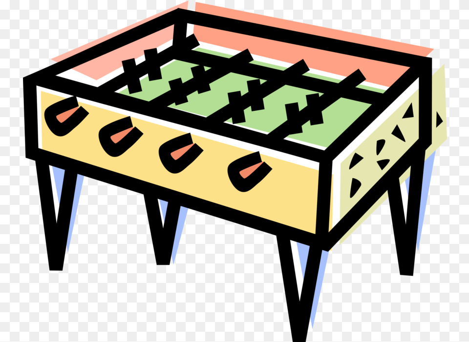 Vector Illustration Of Fuzball Foosball Table Football Foosball Clipart, Furniture Png