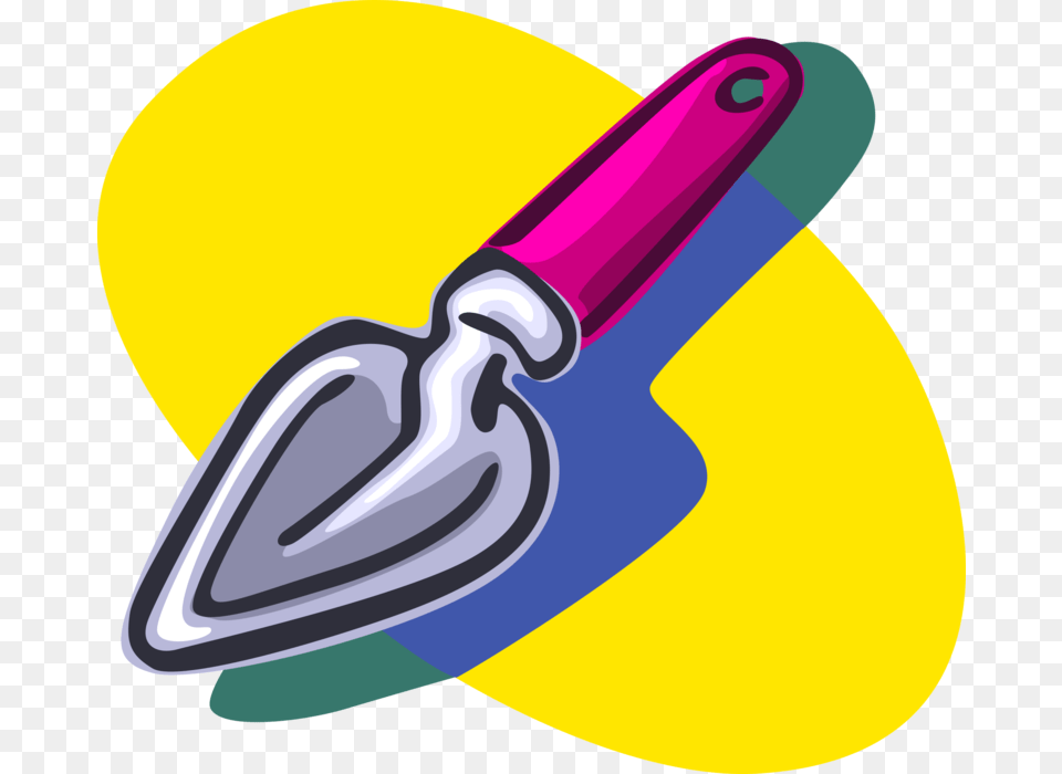 Vector Illustration Of Garden Trowel Spade Used In, Device, Tool, Smoke Pipe Png Image