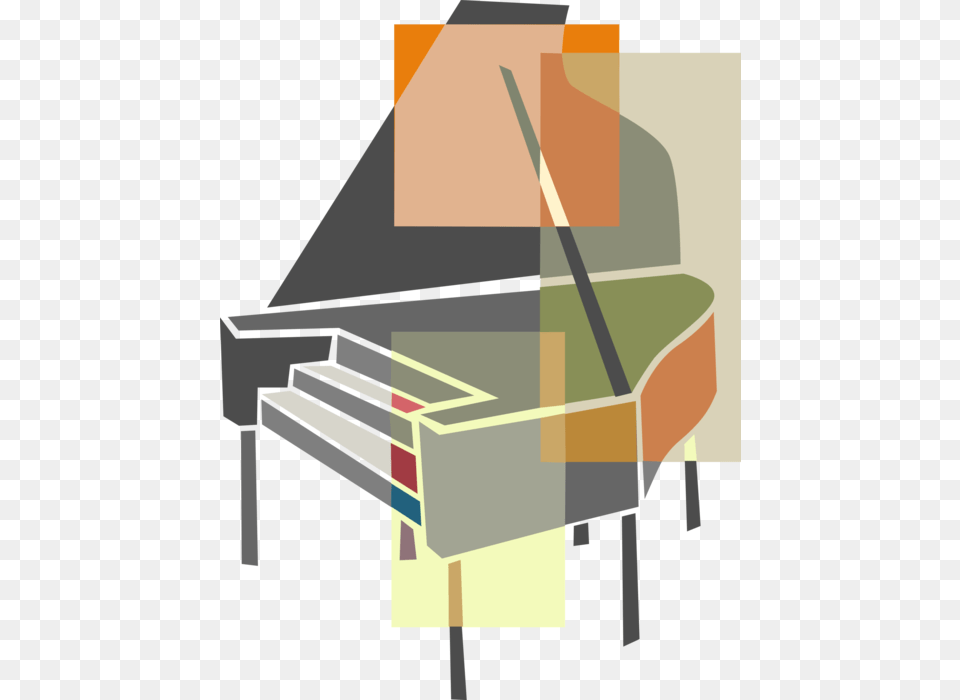 Vector Illustration Of Grand Piano Keyboard Musical Fortepiano, Grand Piano, Musical Instrument Png