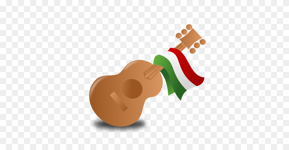 Vector Illustration Of Guitar And Flag On It, Dynamite, Weapon Free Png Download