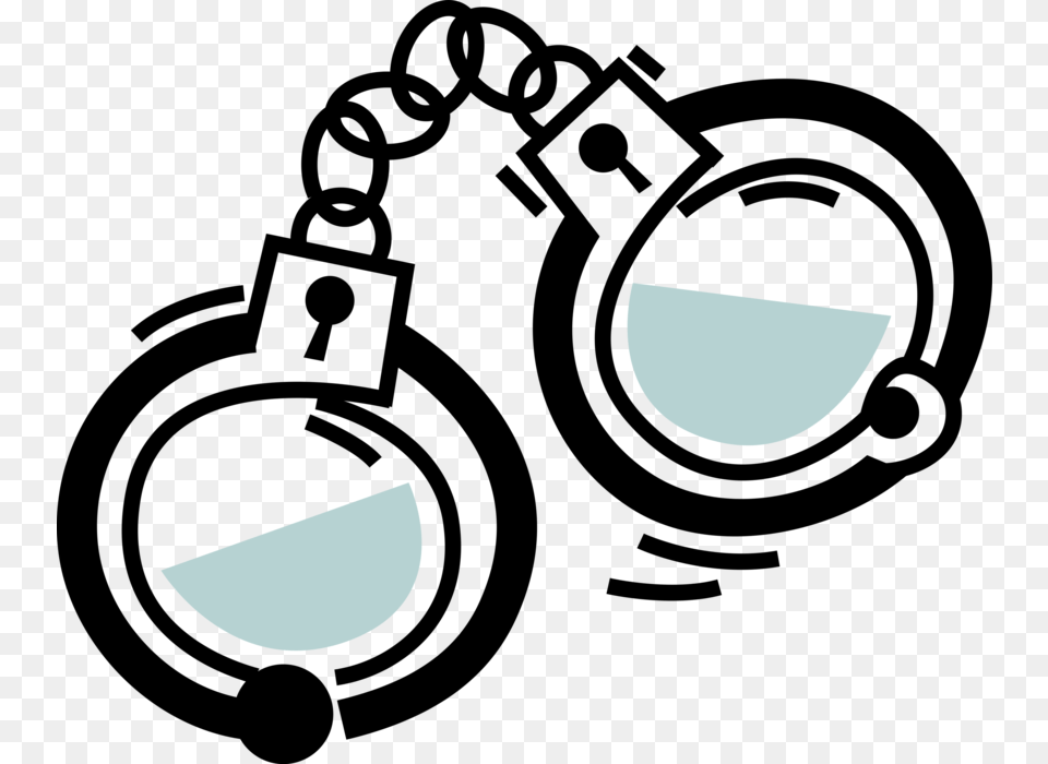 Vector Illustration Of Handcuffs Physical Restraint Restraint Clip Art, Astronomy, Moon, Nature, Night Free Png Download