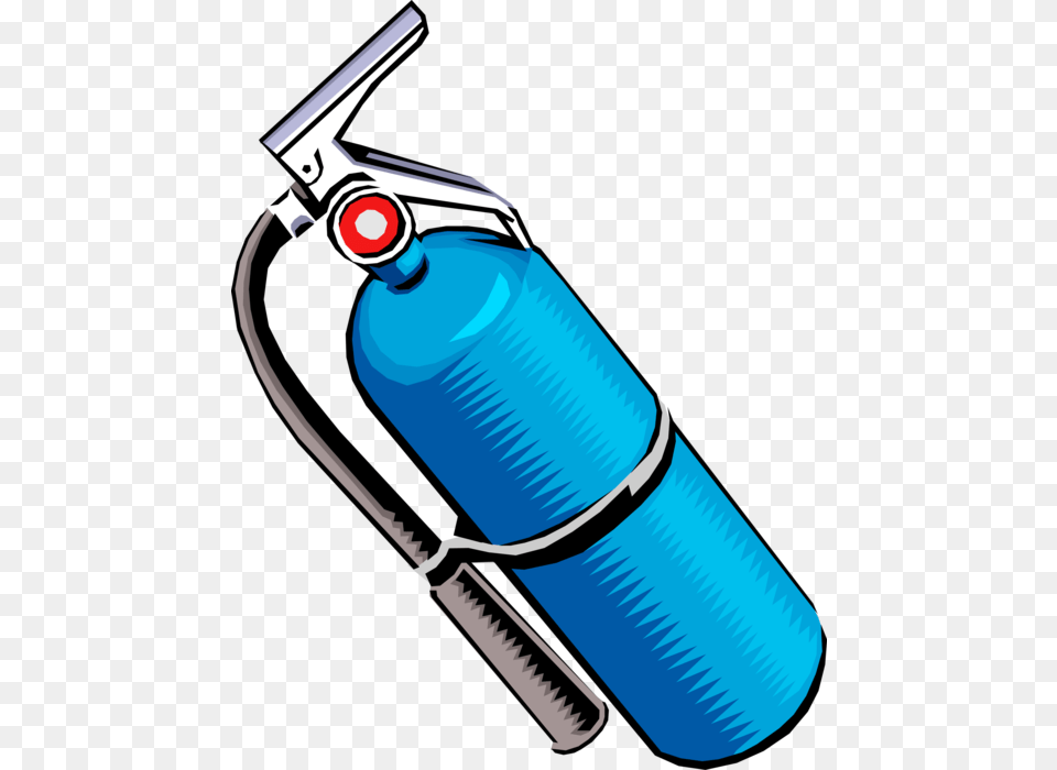 Vector Illustration Of Handheld Cylindrical Blue Fire, Cylinder, Smoke Pipe Png