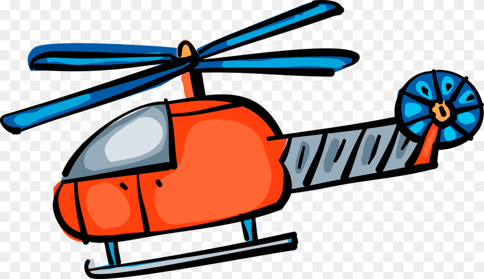 Vector Illustration Of Helicopter Rotorcraft Applies Helicopter Rotor, Aircraft, Transportation, Vehicle, Machine Png Image