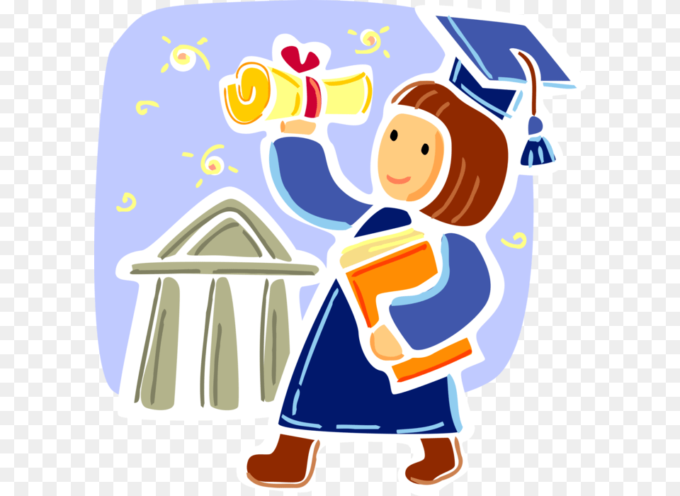 Vector Illustration Of High School College And University Accomplishment Clipart, People, Person, Cleaning, Face Free Png