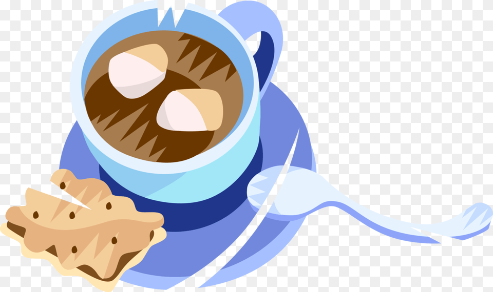Vector Illustration Of Hot Chocolate Cocoa Hot Drink, Cup, Animal, Fish, Sea Life Free Transparent Png