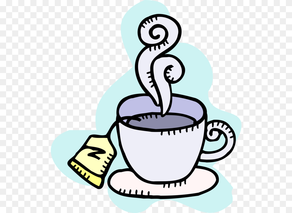 Vector Illustration Of Hot Cup Of Tea In Teacup With Clipart Xcara De Ch, Baby, Person, Beverage, Coffee Free Transparent Png
