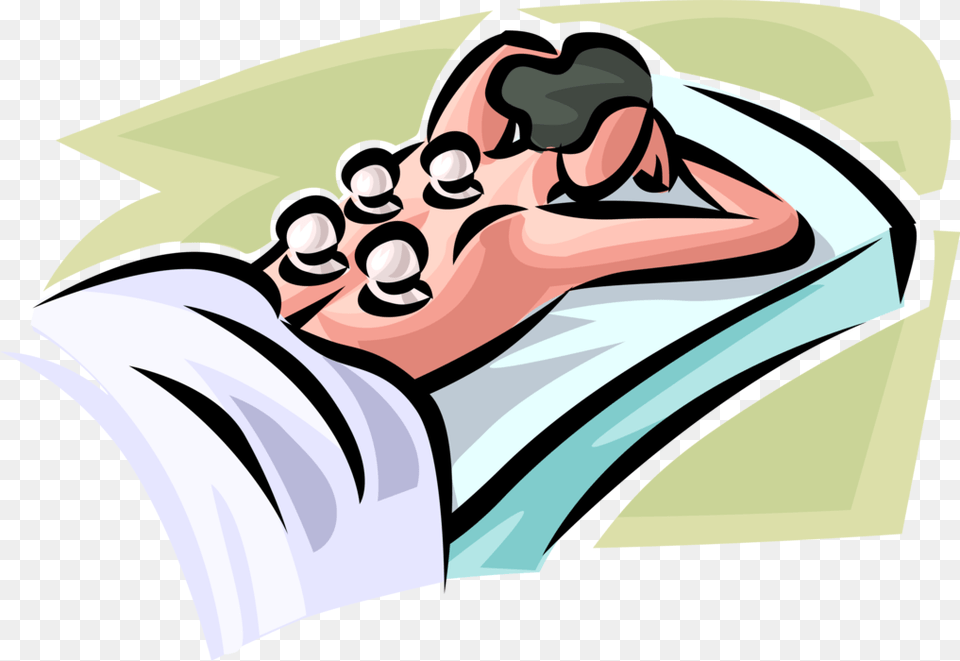 Vector Illustration Of Hot Stone Massage Uses Smooth Hot Stone Massage Vector, Person, Art Free Transparent Png