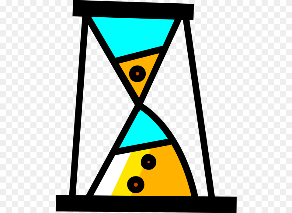 Vector Illustration Of Hourglass Or Sandglass Sand Triangle Png Image