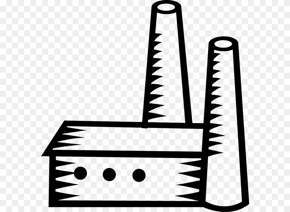 Vector Illustration Of Industrial Manufacturing Factory Manufacturing Clipart, Gray Png Image