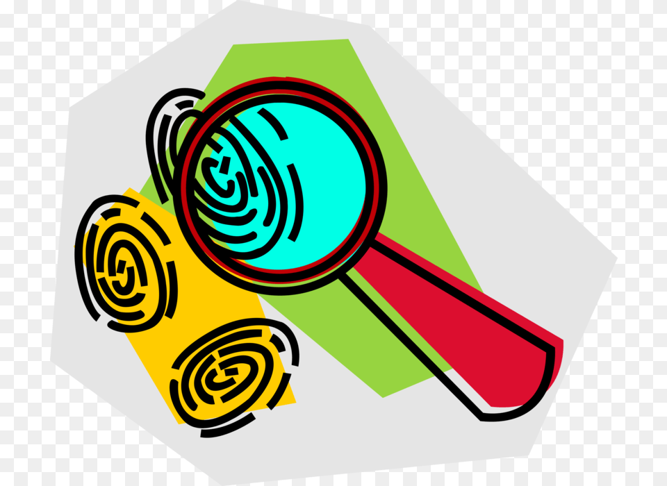 Vector Illustration Of Investigative Magnification Fingerprint, Racket, Gas Pump, Machine, Pump Png