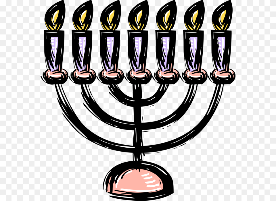 Vector Illustration Of Jewish Chanukah Hanukkah Menorah Icon, People, Person, Body Part, Hand Png Image