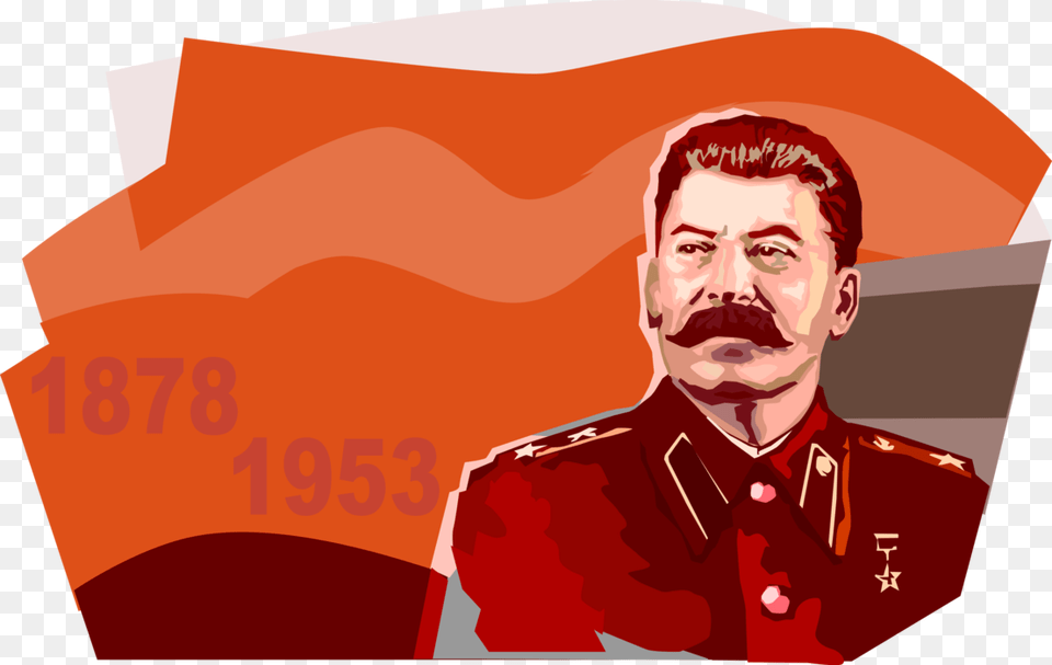 Vector Illustration Of Joseph Stalin Russian Dictator Joseph Stalin, Adult, Face, Head, Male Free Transparent Png