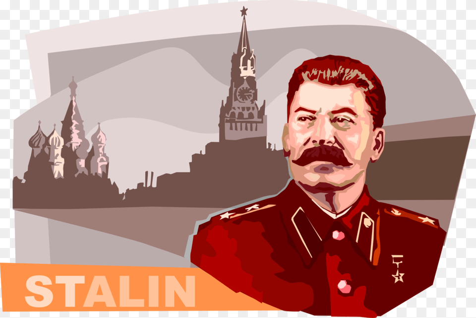 Vector Illustration Of Joseph Stalin Russian Dictator Joseph Stalin, Adult, Male, Man, Person Free Png