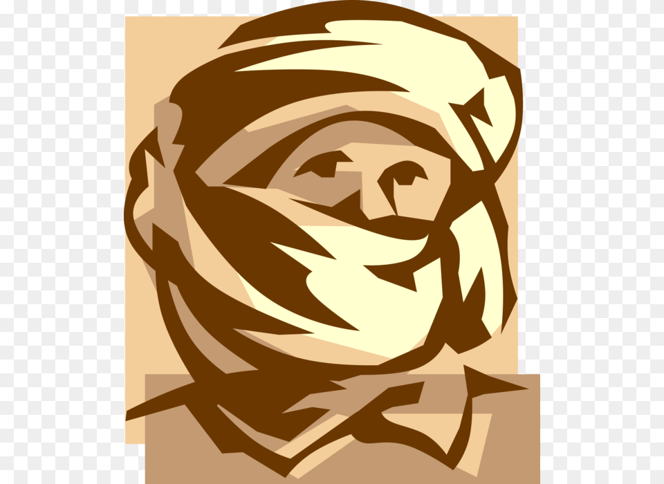 Vector Illustration Of Keffiyeh Or Kufiya Traditional Illustration, Baby, Person, Helmet Free Png Download