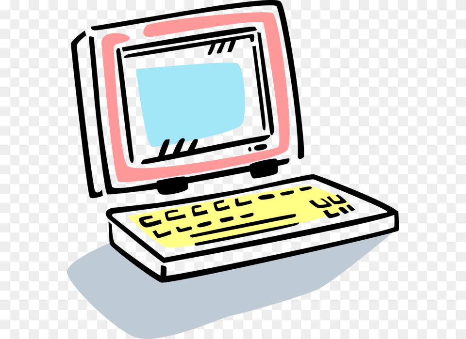 Vector Illustration Of Laptop Or Notebook Portable, Computer, Electronics, Pc, Computer Hardware Png