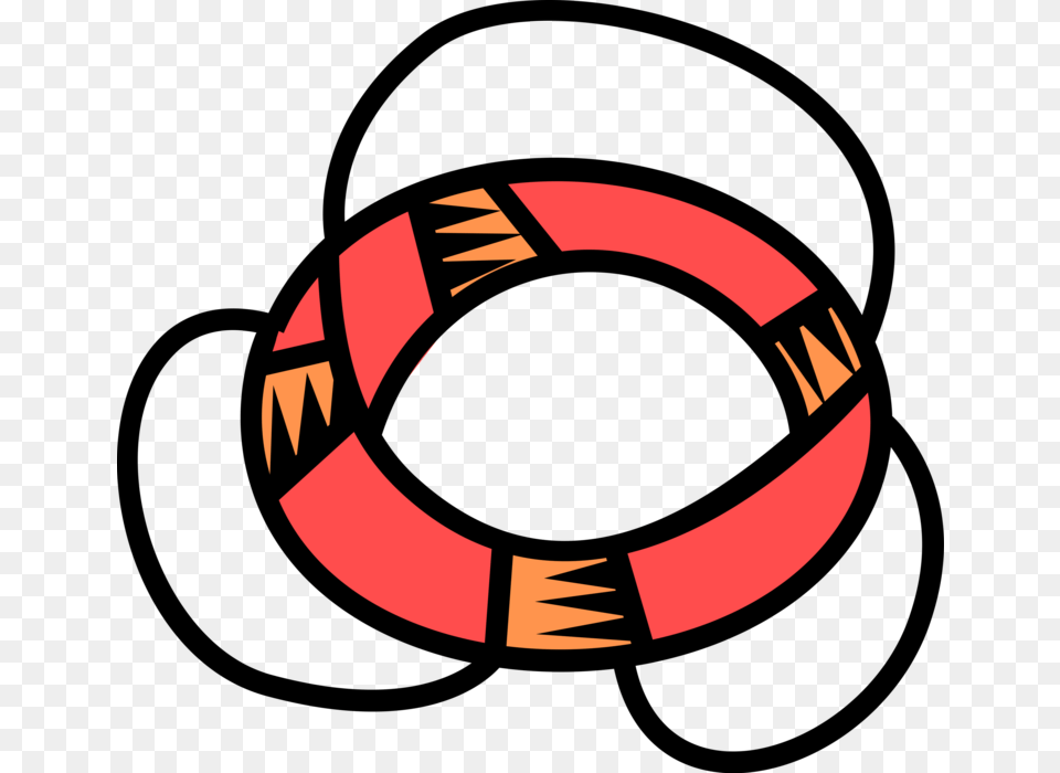 Vector Illustration Of Lifebuoy Ring Lifesaver Life Circle, Water, Astronomy, Moon, Nature Png