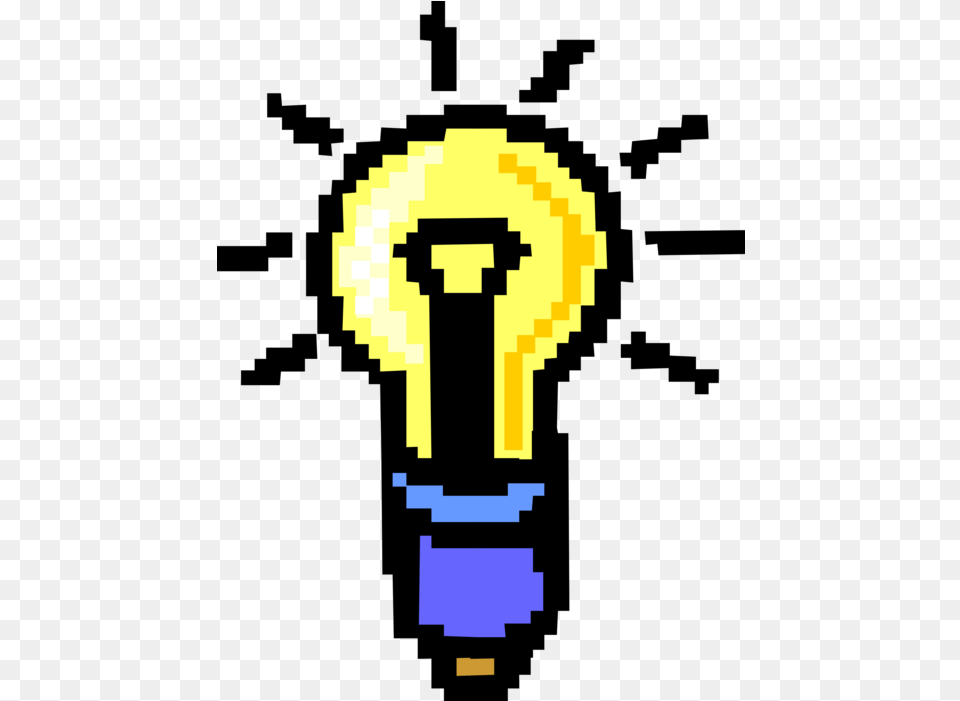 Vector Illustration Of Light Bulb Good Idea Symbol Bulb Language, Lightbulb Free Png