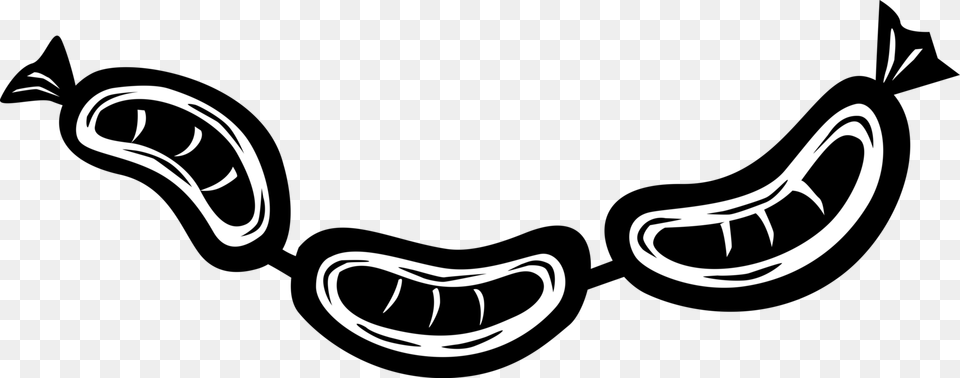 Vector Illustration Of Link Sausage Food Made From, Stencil, Smoke Pipe Png Image