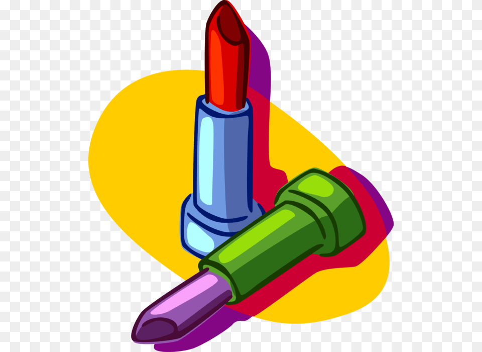 Vector Illustration Of Lipstick Cosmetic Beauty Product, Cosmetics, Dynamite, Weapon Free Png
