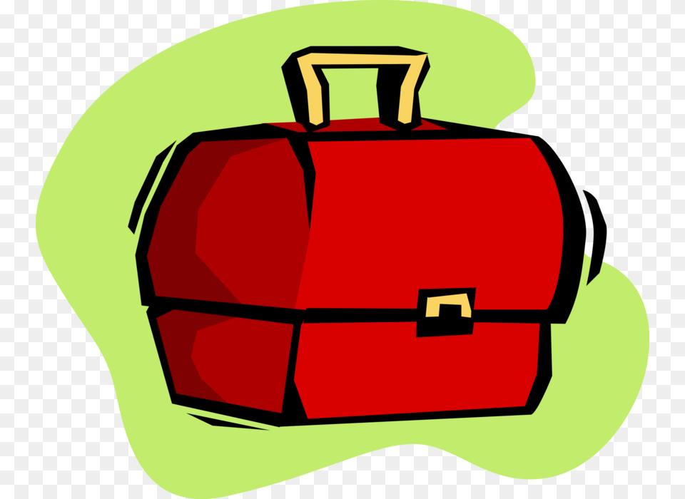 Vector Illustration Of Lunch Box Used By Schoolchildren Vector Lunch Box, Bag Free Png