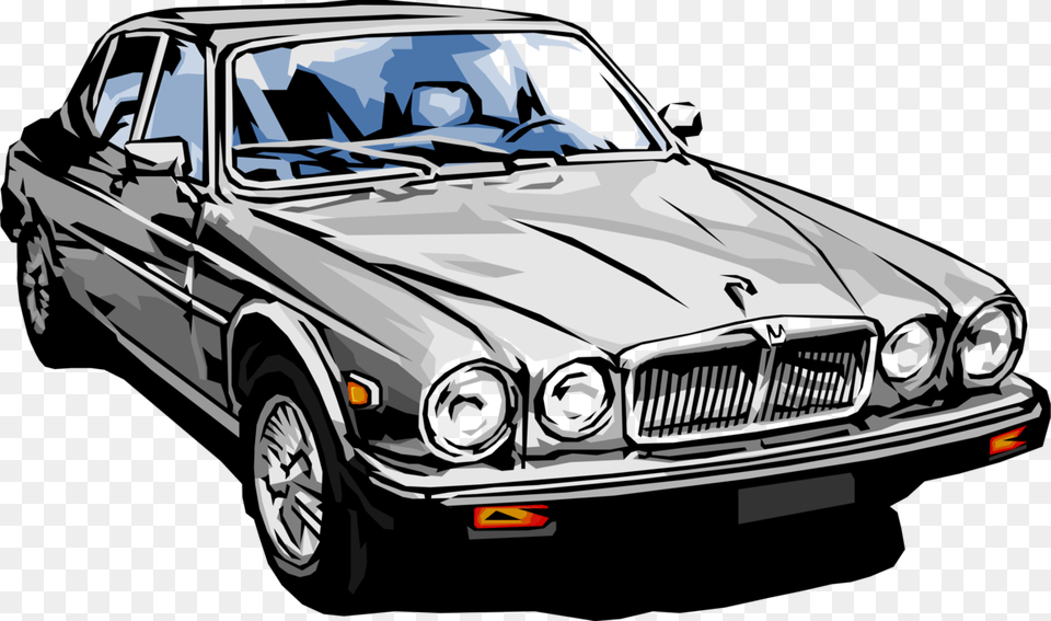 Vector Illustration Of Luxury Jaguar Car Automobile Luxury Car Illustration, Transportation, Vehicle, Coupe, Machine Png Image