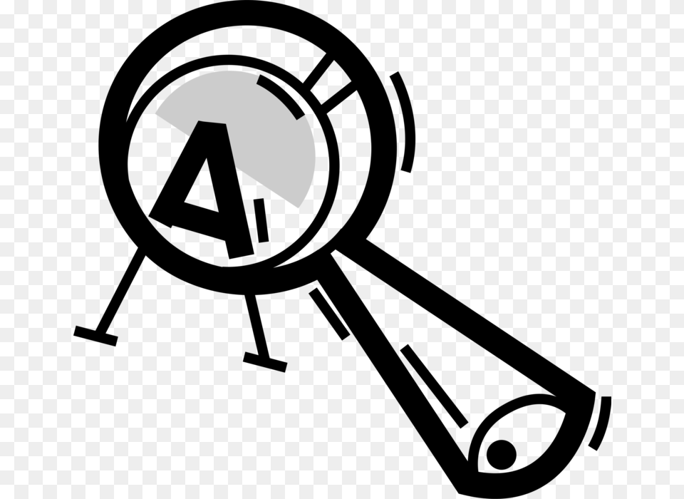 Vector Illustration Of Magnification Through Convex, Logo Free Transparent Png