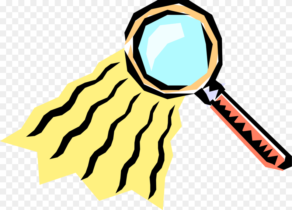 Vector Illustration Of Magnification Through Convex Illustration, Person, Magnifying Free Png Download