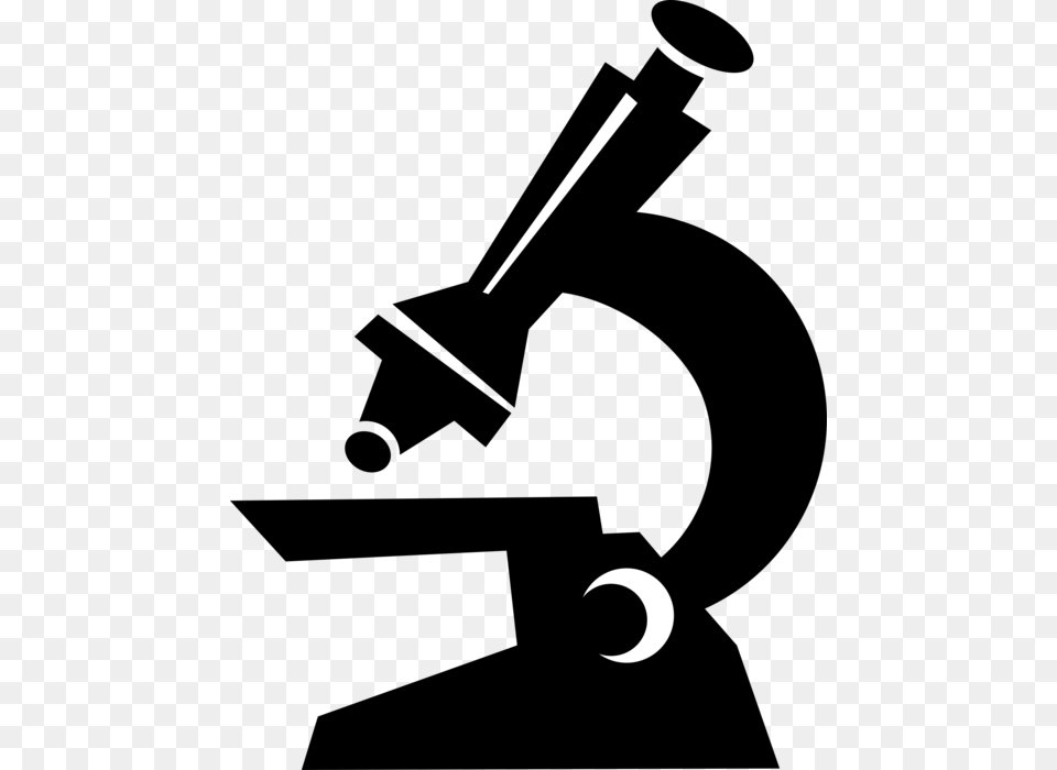 Vector Illustration Of Microscope Instrument Sees Objects Microscope, Nature, Night, Outdoors, Astronomy Free Png Download
