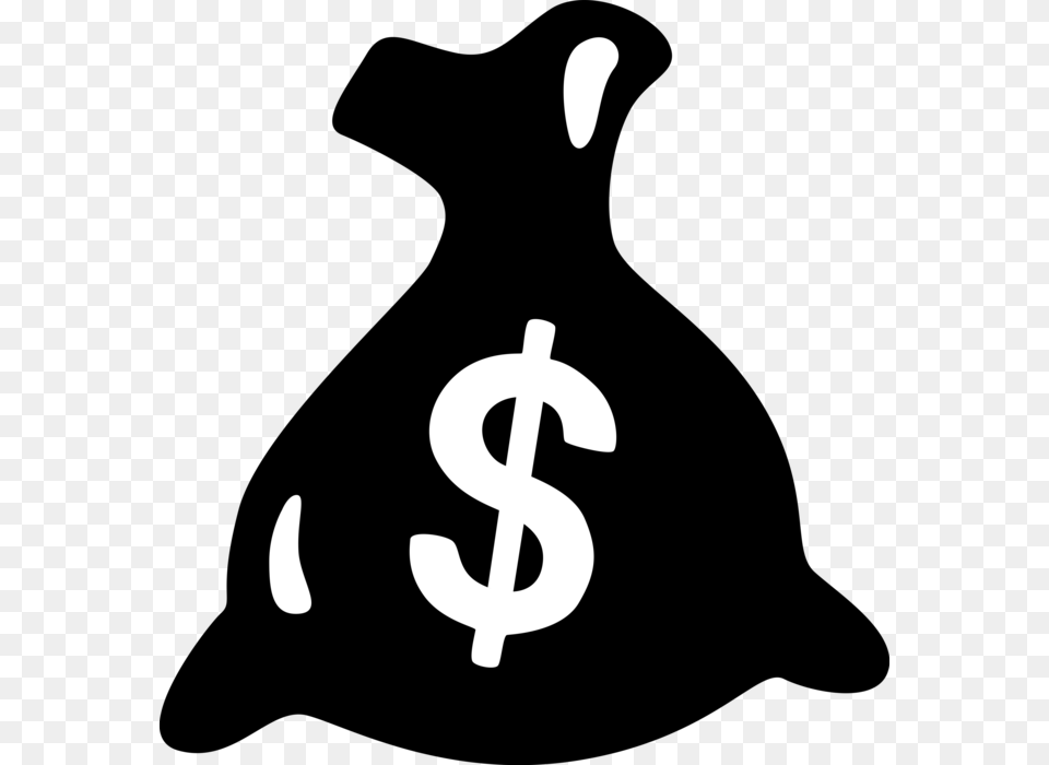 Vector Illustration Of Money Bag Moneybag Or Sack, Electronics, Hardware, Hook, Symbol Png