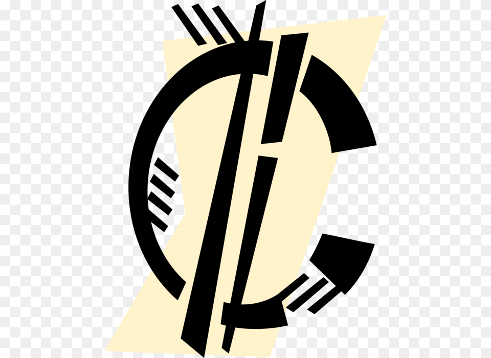 Vector Illustration Of Money Currency Symbol Penny Emblem, Text, Weapon Png